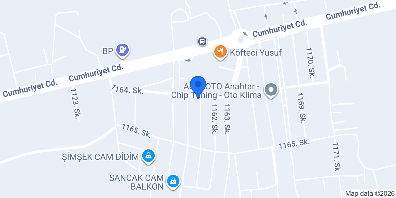 Cihan Oto Tamir Service konumu