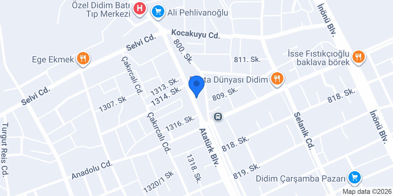 Yeşildağlı Spot Mobilya konumu