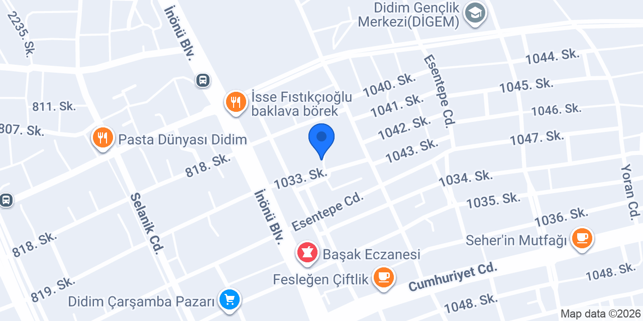 Didim Selçuk Özsoy Ortaokulu konumu