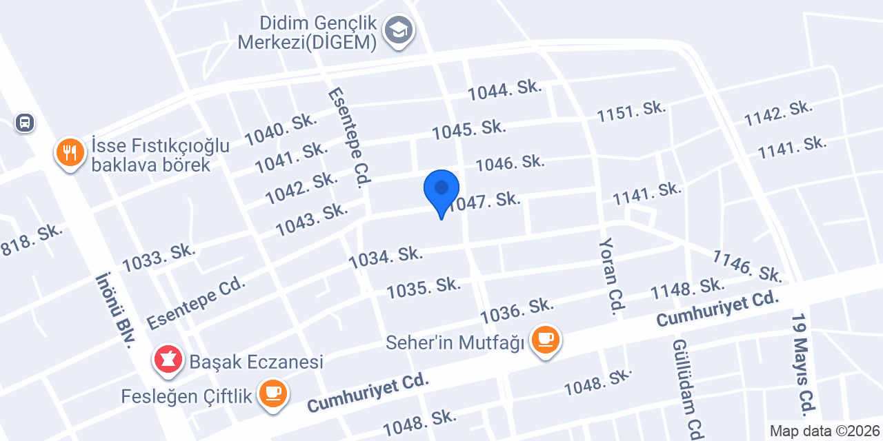 İstanbul Döşeme Didim konumu