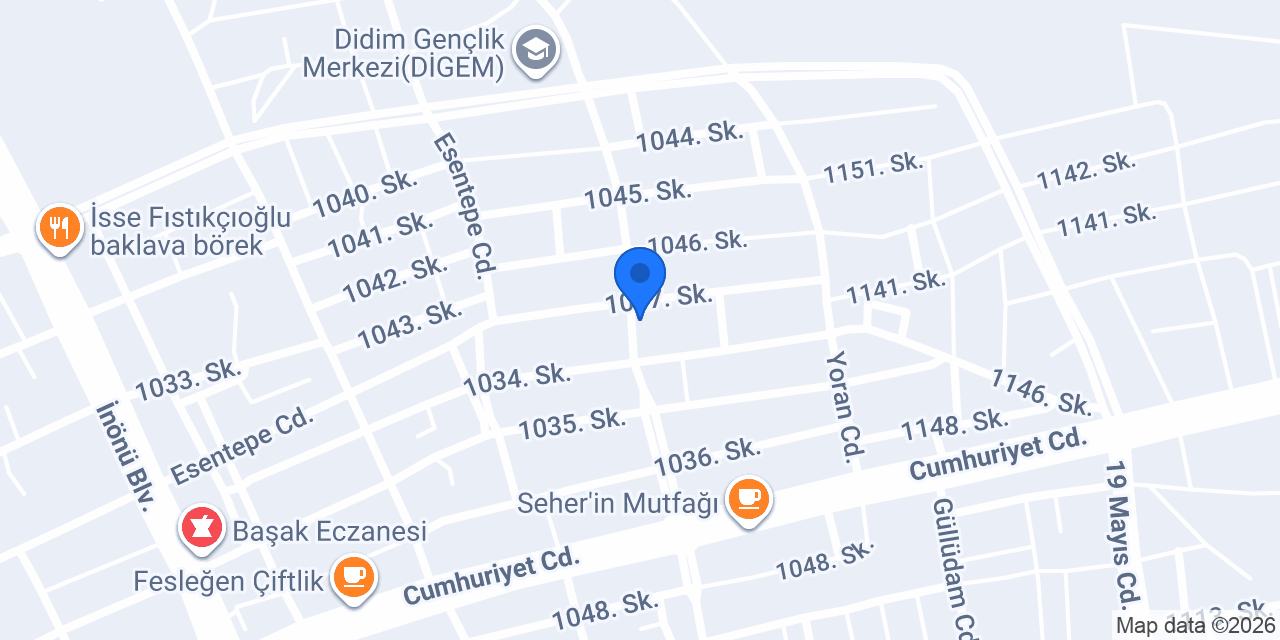 Didim Lahmacun Pide Salonu Kilisli konumu