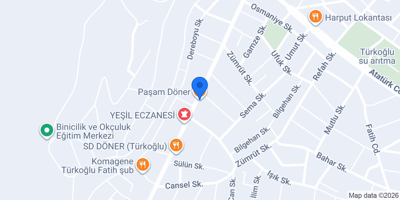 Paşam Döner konumu
