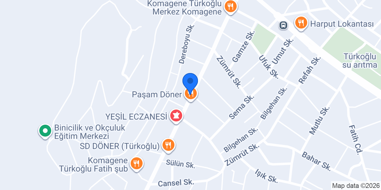 Hünkar Restaurant ve Cafe konumu