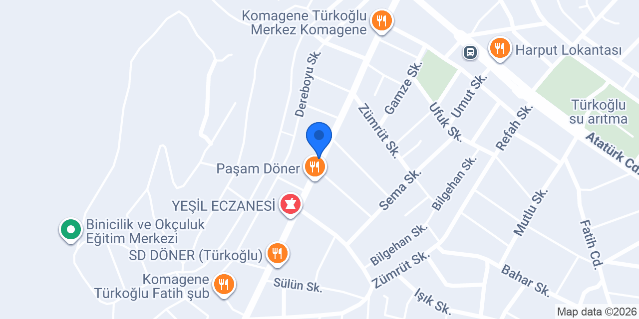 Mina çeyiz evi konumu