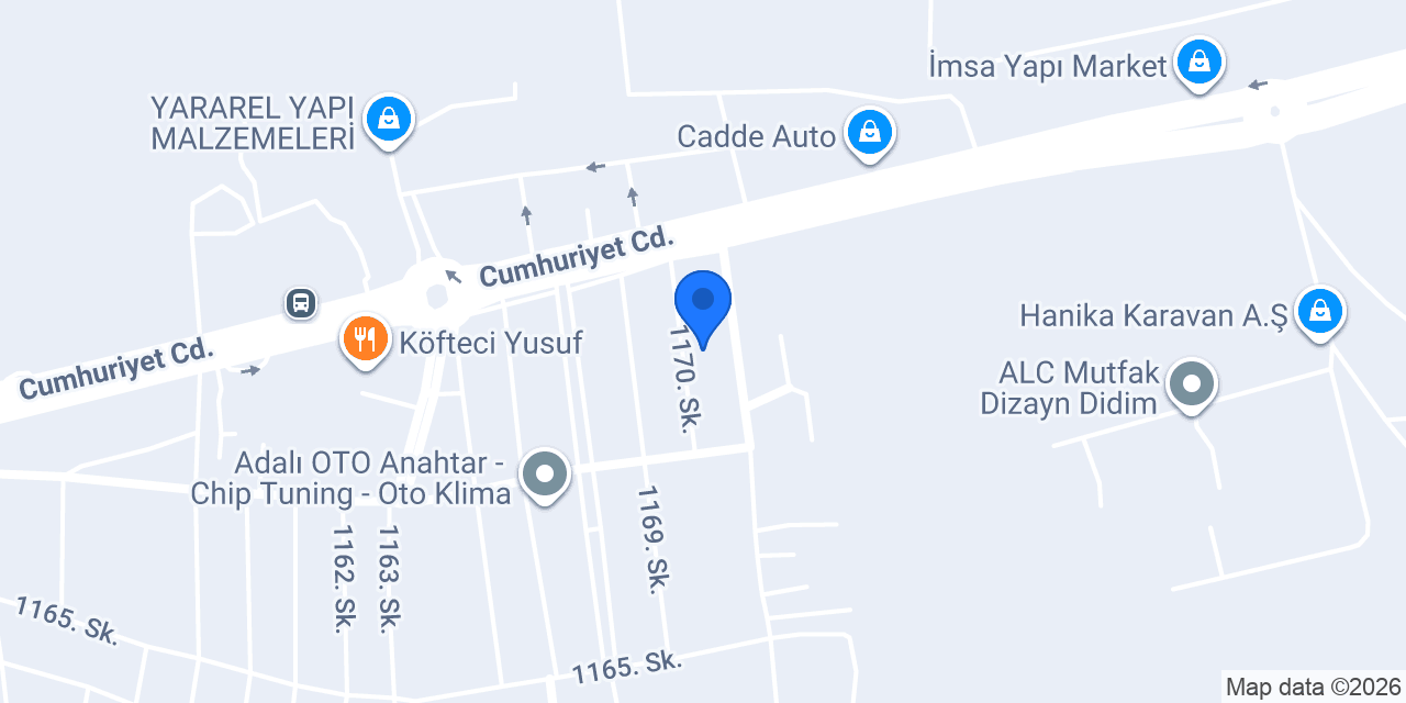 Anıl Mobilya konumu