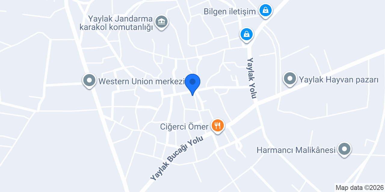 Ptt-yaylak Şubesi konumu
