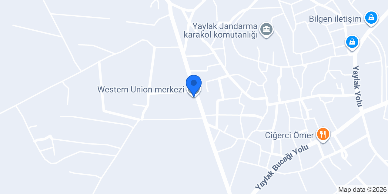 Western Union merkezi konumu