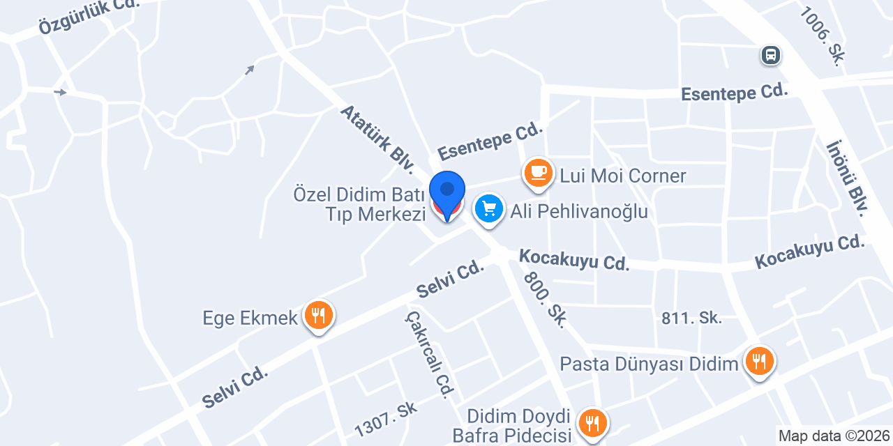 Özel Didim Batı Tıp Merkezi konumu