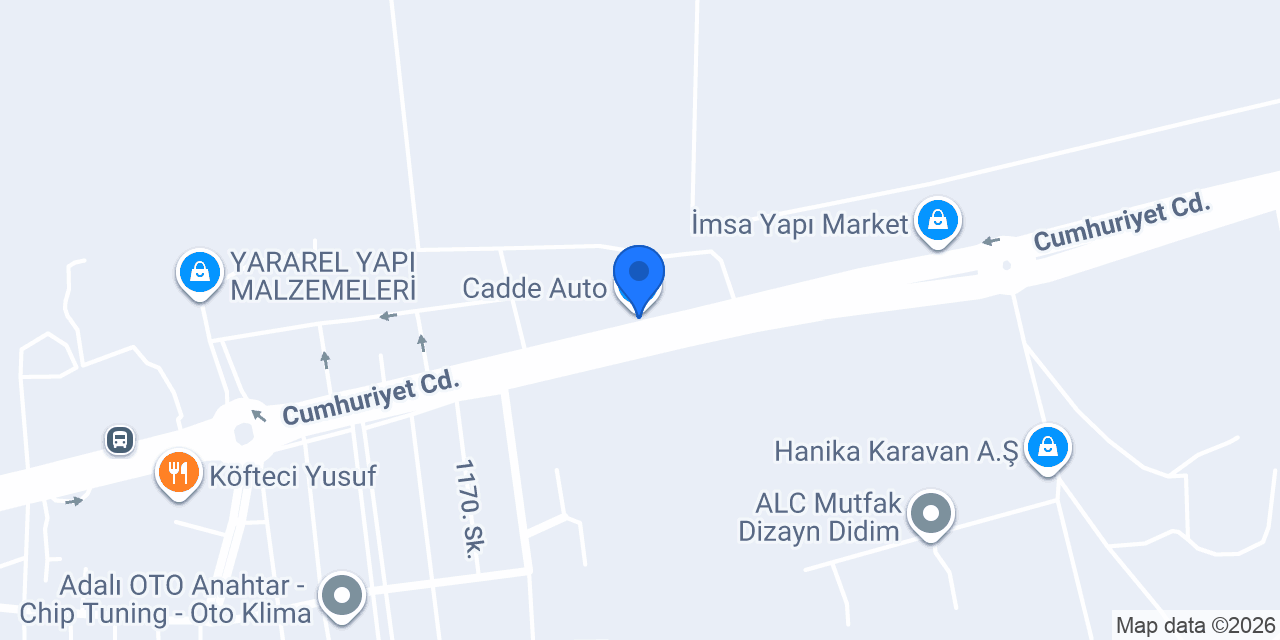 Cadde Auto konumu
