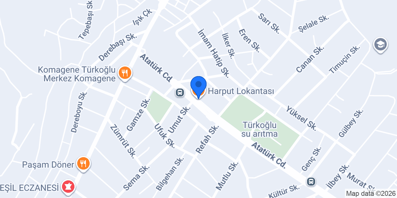 Harput Lokantası konumu