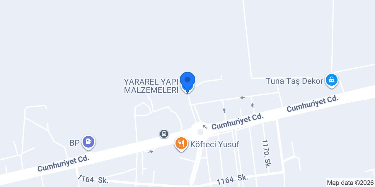 YARAREL YAPI MALZEMELERİ konumu