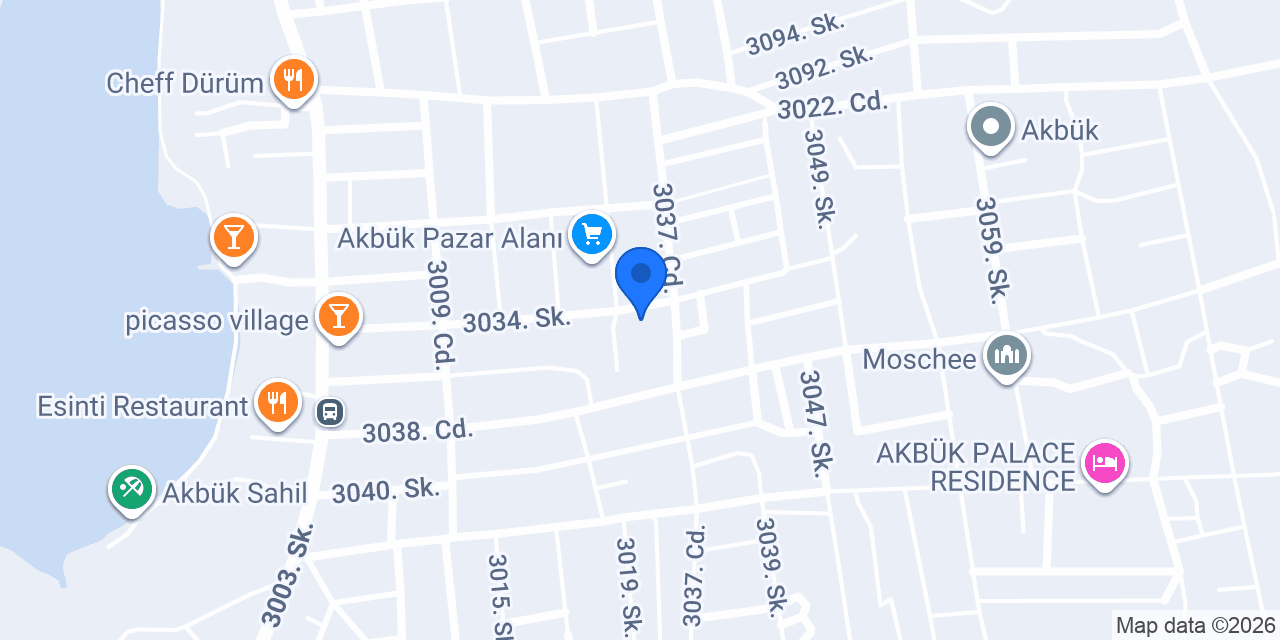 Akbük Minibüs Garajı konumu