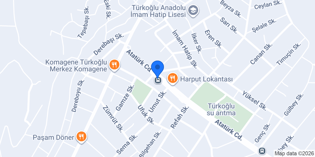 Türkoğlu-Çilingir Anahtarcı konumu