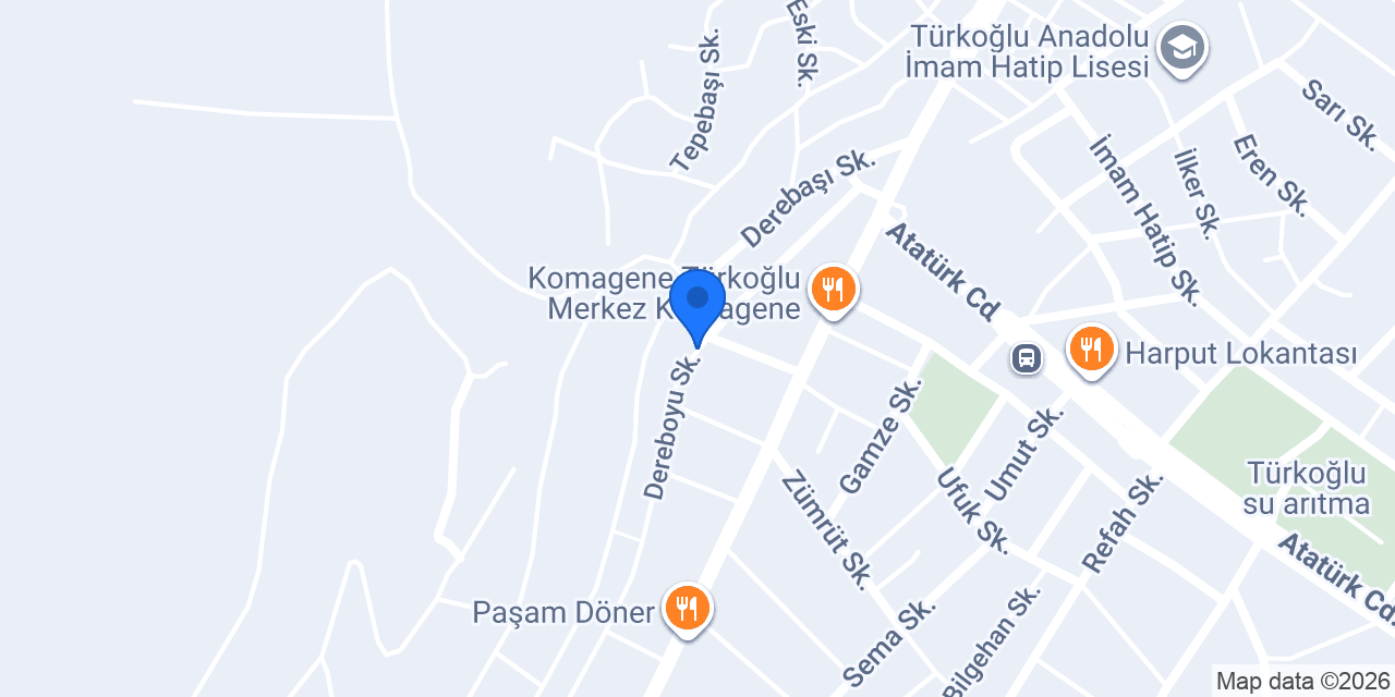 Komagene Etsiz Çiğ Köfte konumu