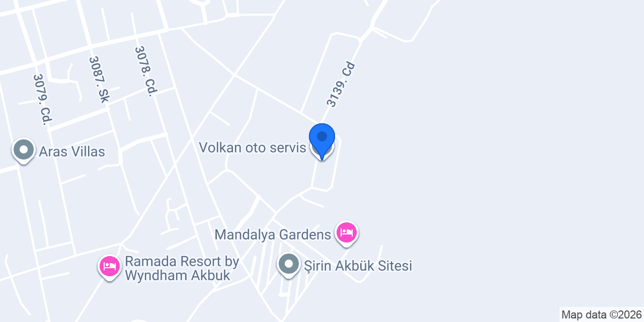 Volkan oto servis konumu