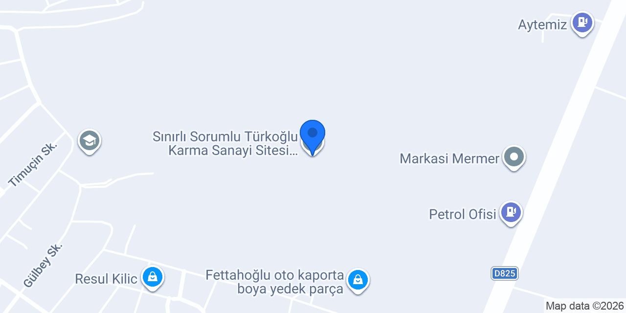 Sınırlı Sorumlu Türkoğlu Karma Sanayi Sitesi Yapı Kooperatifi konumu