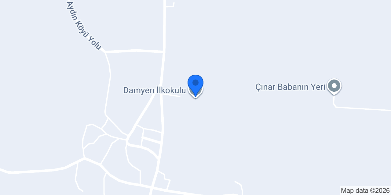 Damyerı İlkokulu konumu