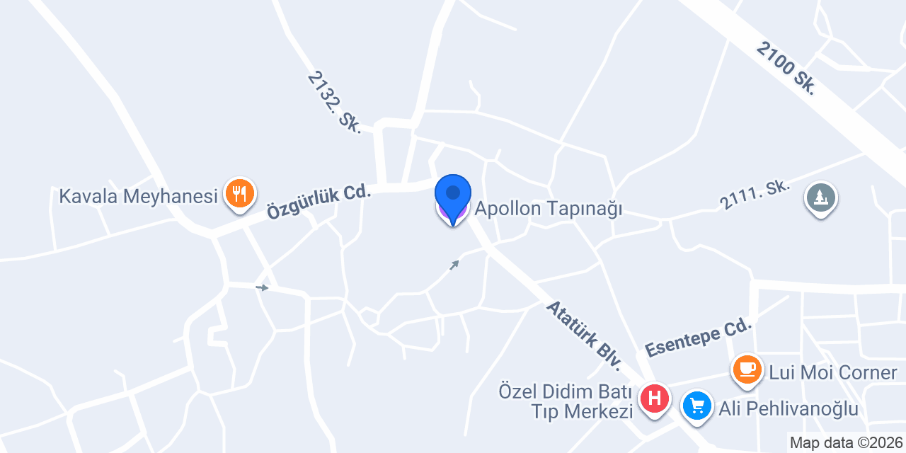 Apollon Tapınağı konumu