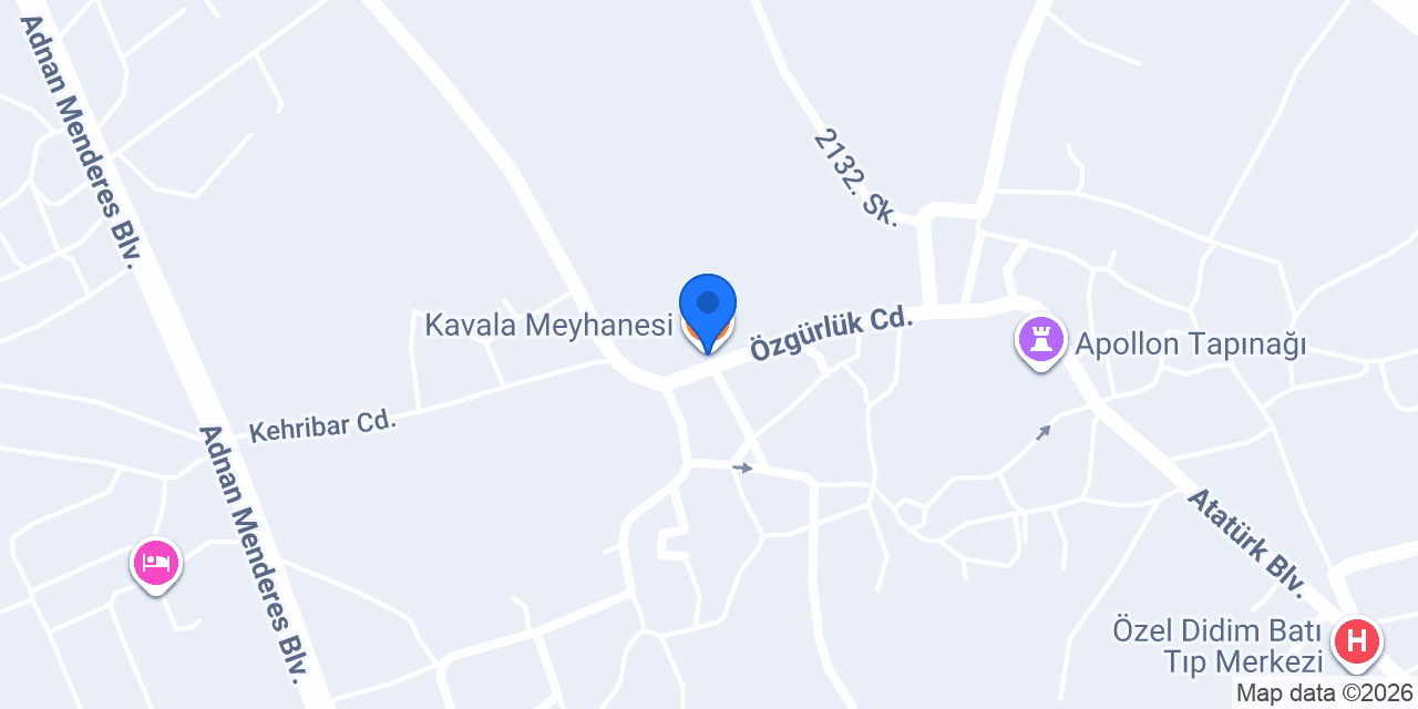 Kavala Meyhanesi konumu