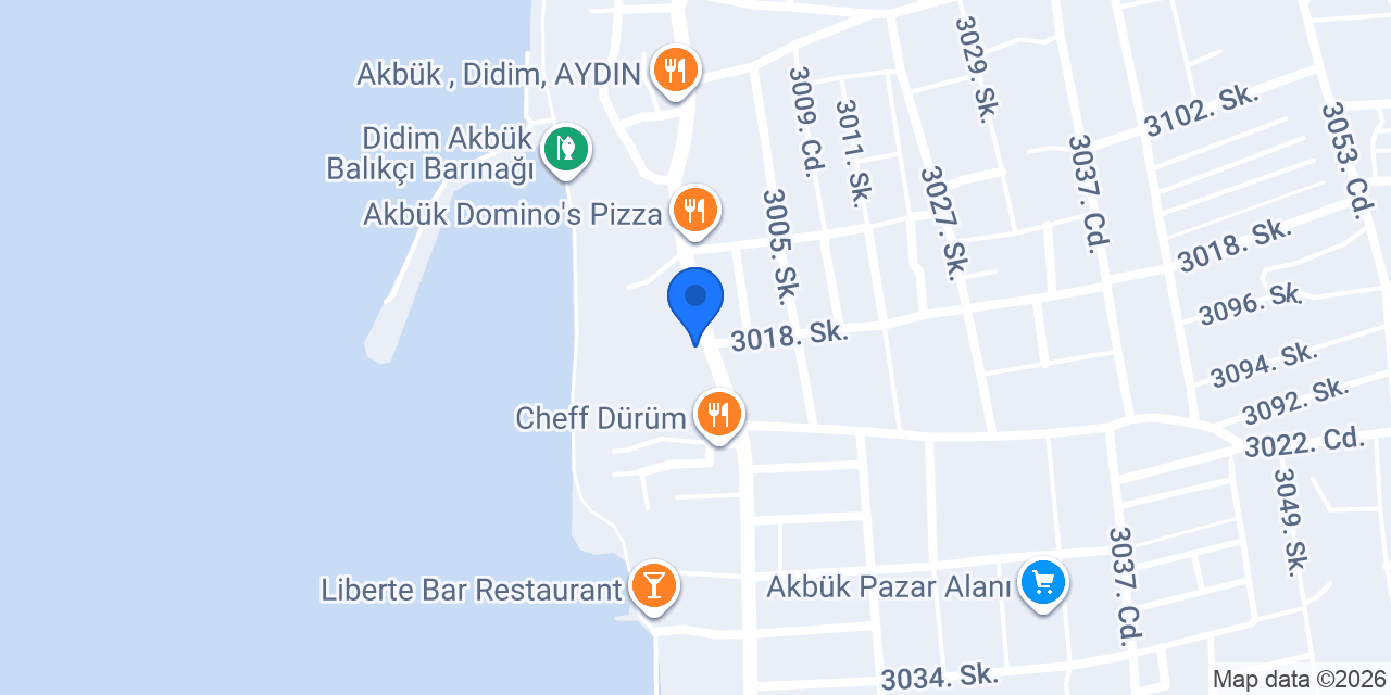 Akbük veteriner kliniği konumu