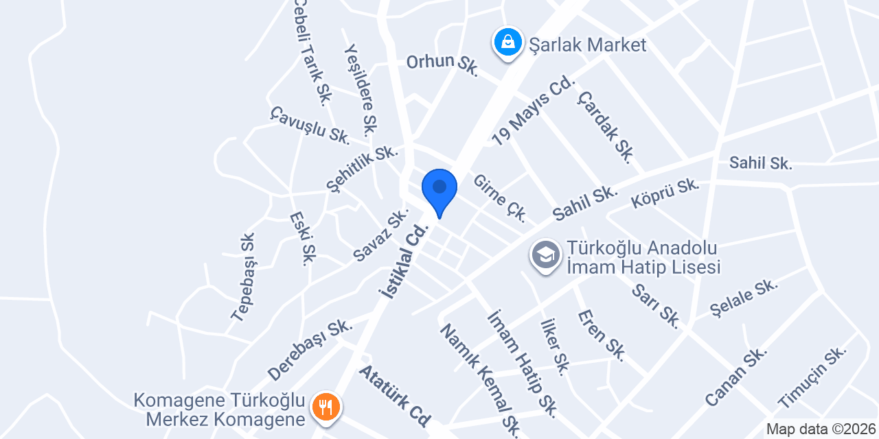 Şok Market konumu