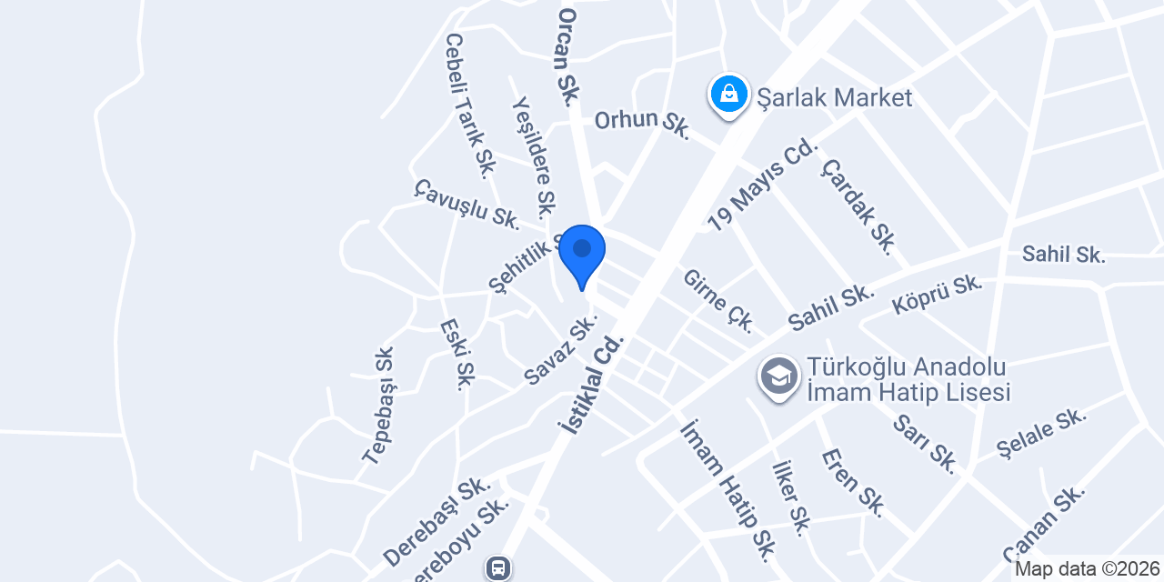 Türkoğlu Unlu Mamülleri konumu