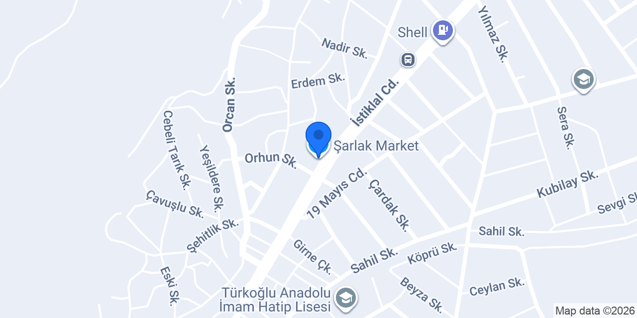 Şarlak Market konumu