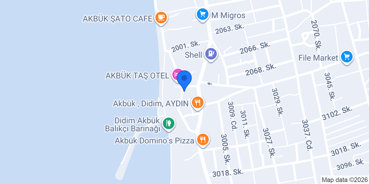 Akbük İrem Meze Evi konumu