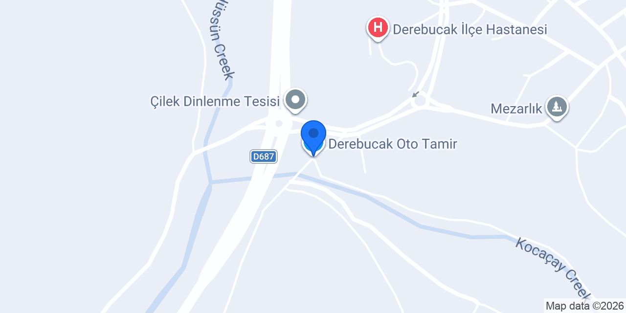 Derebucak Oto Tamir konumu