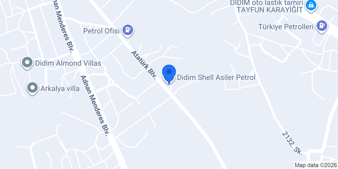 Didim Shell Asiler Petrol konumu