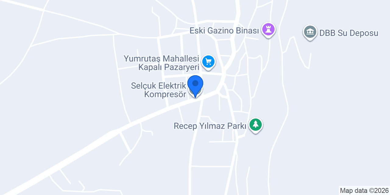 Selçuk Elektrik Kompresör konumu