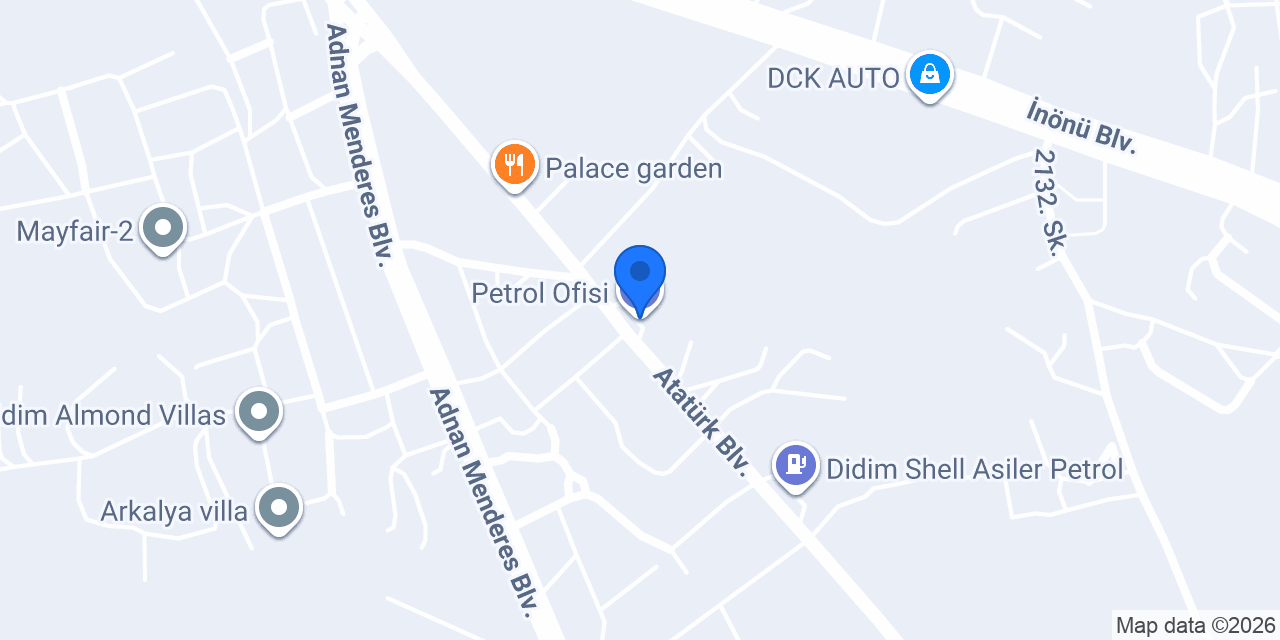 Petrol Ofisi konumu