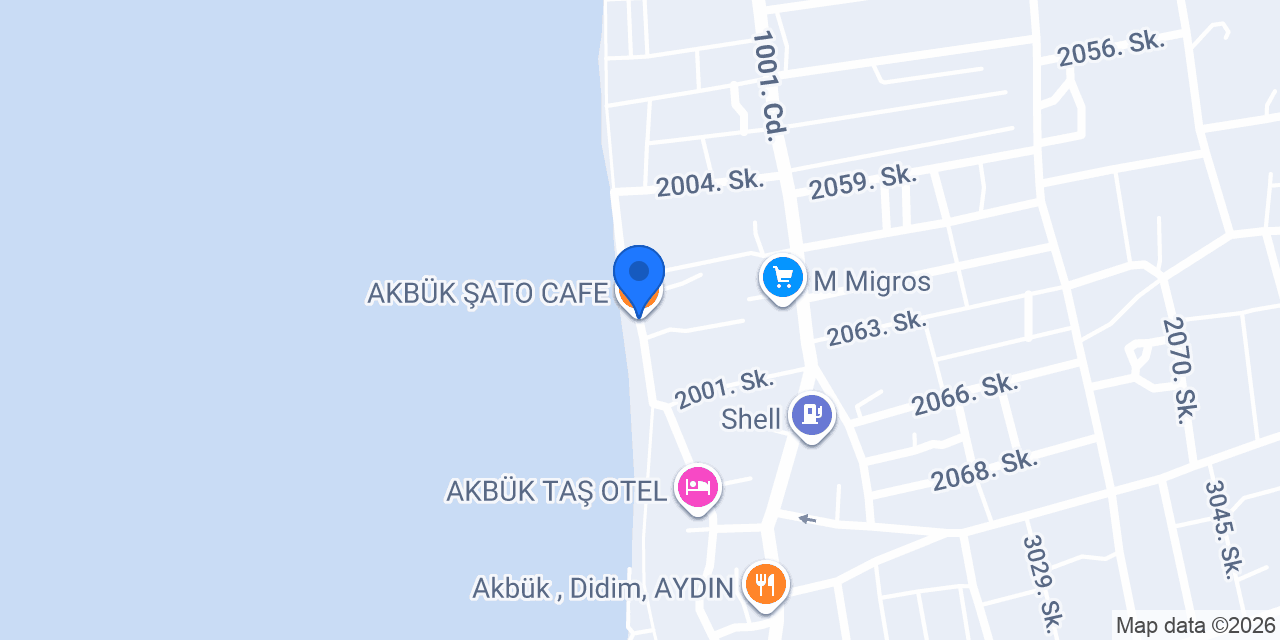 AKBÜK ŞATO CAFE konumu