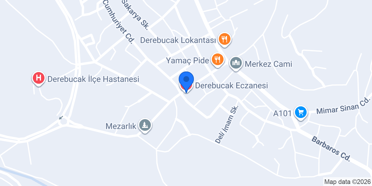 Derebucak Eczanesi konumu