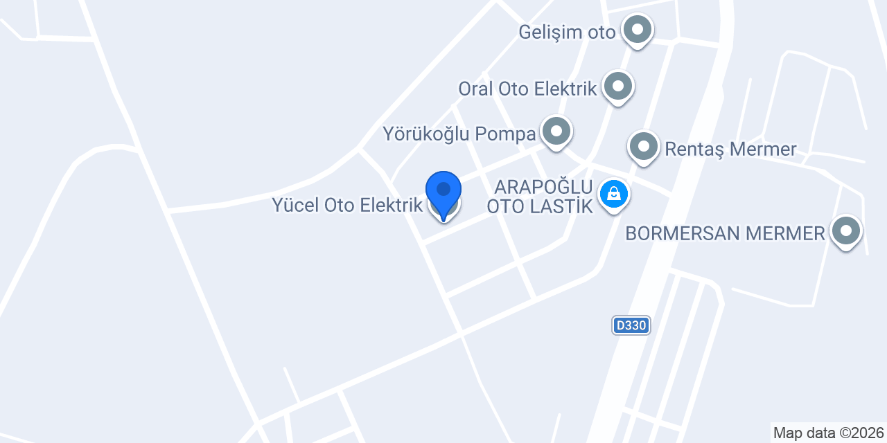 Yücel Oto Elektrik konumu