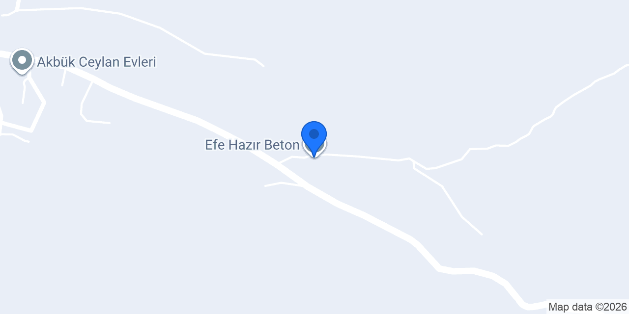 Efe Hazır Beton konumu
