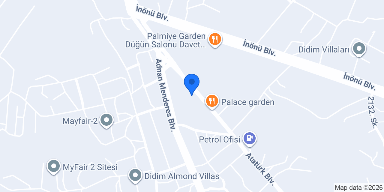 Yeşil Bahçe Retaurant & Cafe Bar - Didim konumu
