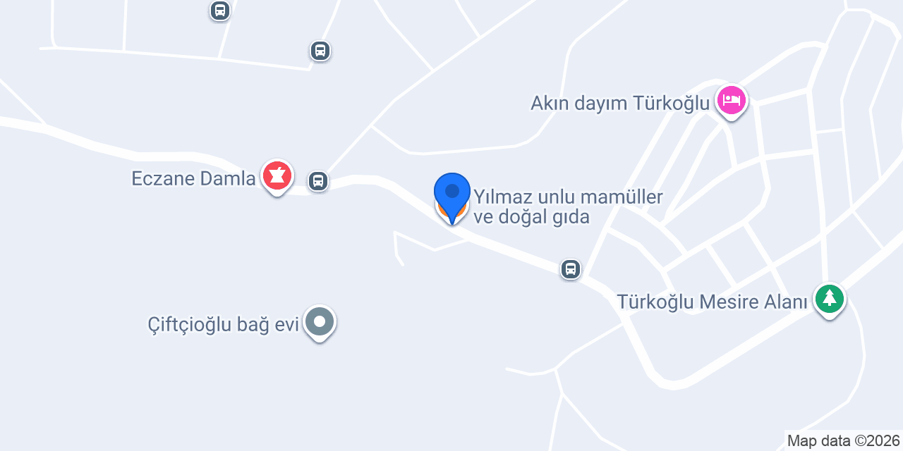 Yılmaz unlu mamüller ve doğal gıda konumu