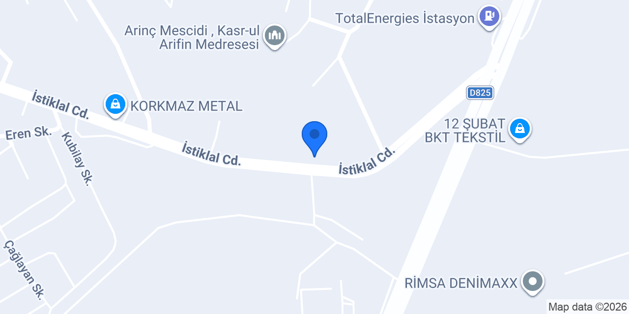 Akbenler Çırçır Fabr. konumu