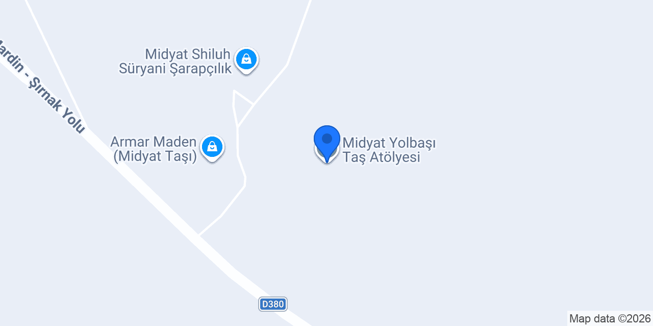 Midyat Yolbaşı Taş Atölyesi konumu