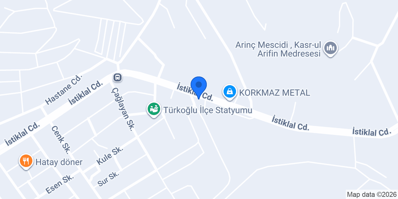 EMİN MOTOR TÜRKOĞLU konumu