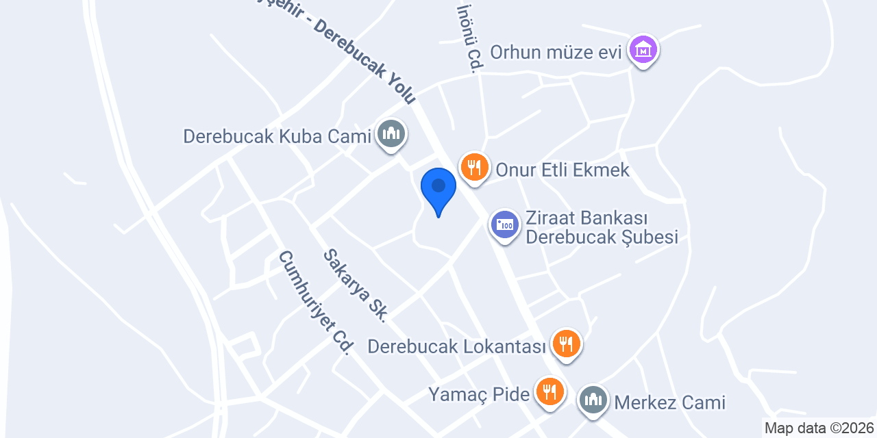 Derebucak Malmüdürlüğü konumu