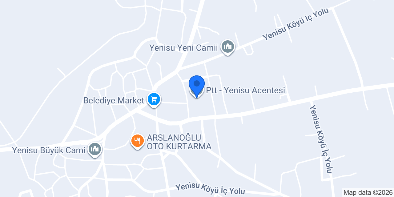 Ptt - Yenisu Acentesi konumu