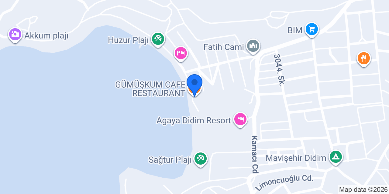 GÜMÜŞKUM CAFE RESTAURANT konumu