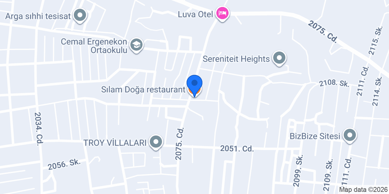 Sılam Doğa restaurant konumu