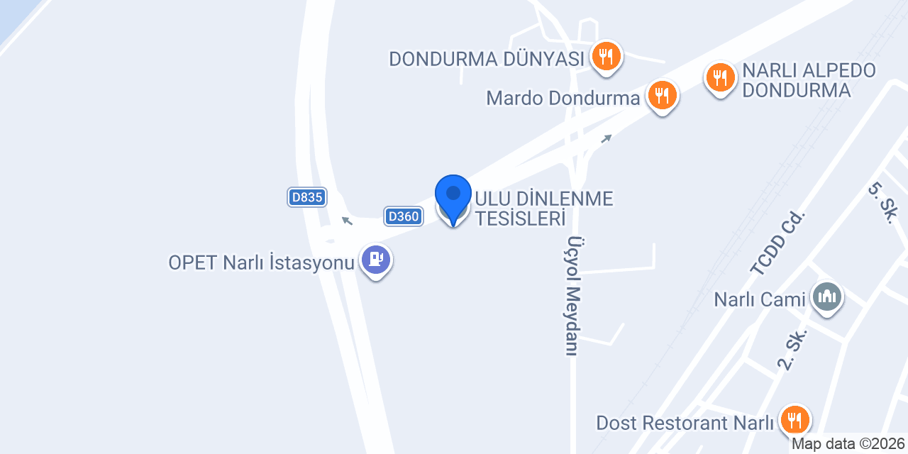 ULU DİNLENME TESİSLERİ konumu