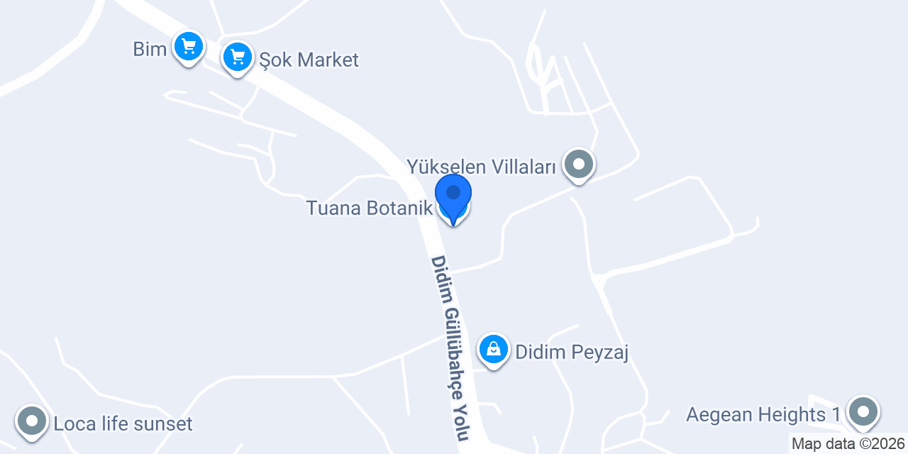 Tuana Botanik konumu