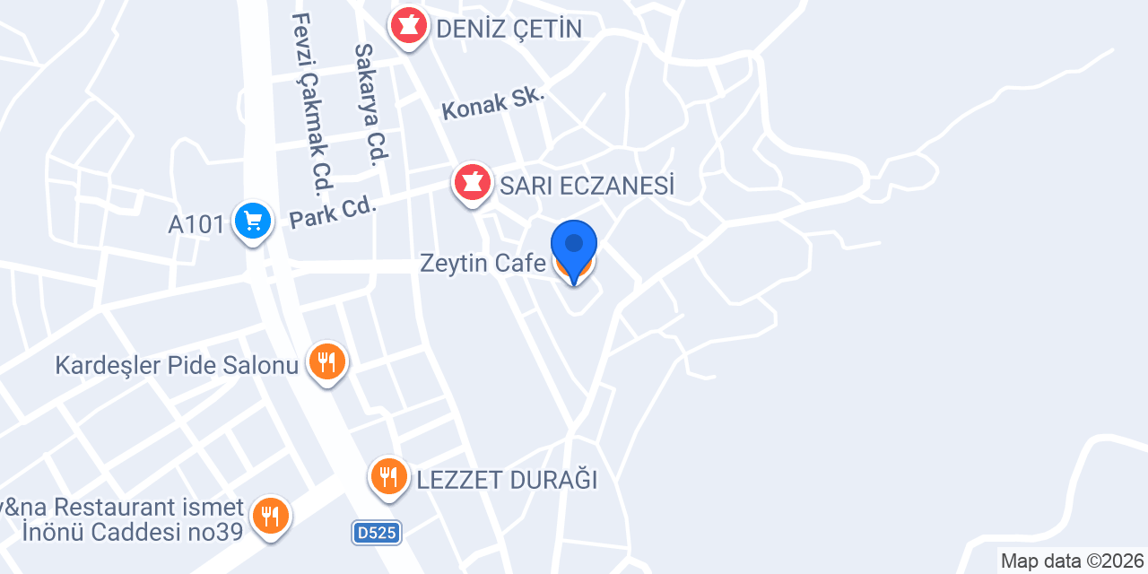 Zeytin Cafe konumu