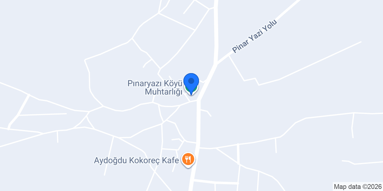 Pınaryazı Köyü Muhtarlığı konumu