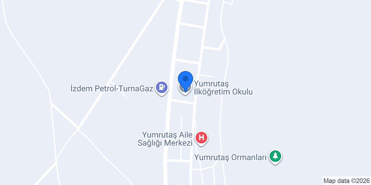 Yumrutaş İlköğretim Okulu konumu
